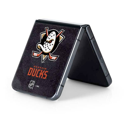 NHL Anaheim Ducks Distressed Galaxy Z Flip5 5G Skin